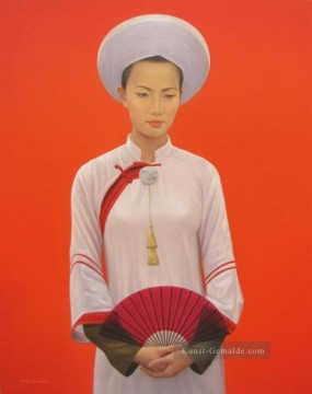  asiatische malerei - junge Dame vietnamesisch Asiatische